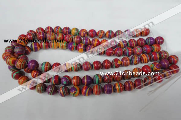 CTU1187 15.5 inches 8mm round synthetic turquoise beads wholesale