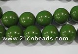 CTU1396 15.5 inches 14mm round synthetic turquoise beads