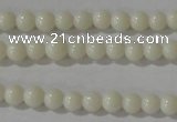 CTU1430 15.5 inches 3mm round synthetic turquoise beads