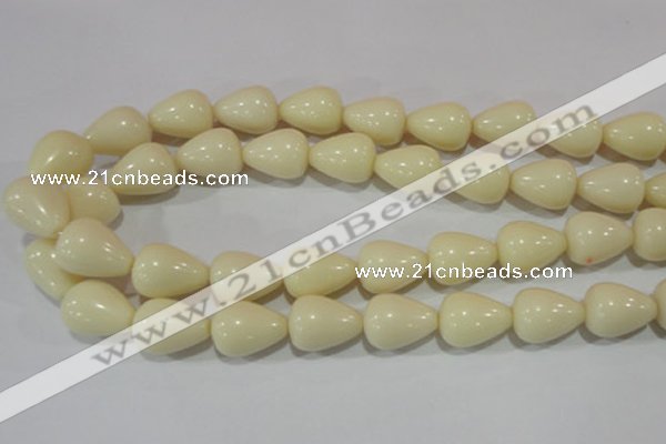 CTU1471 15.5 inches 15*20mm teardrop synthetic turquoise beads