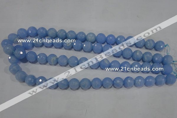 CTU1744 15.5 inches 10mm faceted round synthetic turquoise beads
