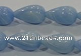 CTU1767 15.5 inches 10*20mm teardrop synthetic turquoise beads