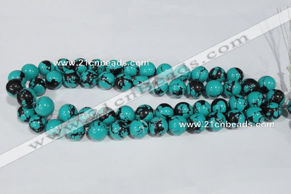 CTU1806 15.5 inches 14mm round synthetic turquoise beads