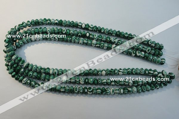 CTU2048 15.5 inches 5*8mm rondelle synthetic turquoise beads