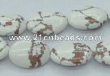 CTU212 16 inches 15*20mm oval imitation turquoise beads wholesale