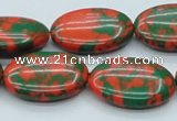 CTU222 16 inches 18*25mm oval imitation turquoise beads wholesale