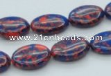 CTU232 16 inches 13*18mm oval imitation turquoise beads wholesale