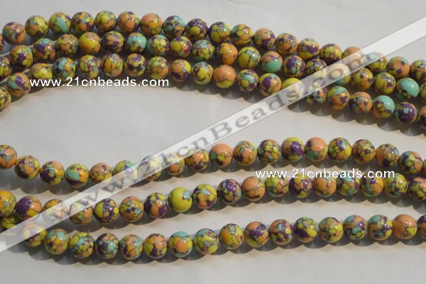 CTU2325 15.5 inches 14mm round synthetic turquoise beads
