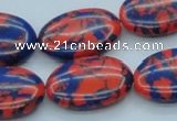 CTU233 16 inches 18*25mm oval imitation turquoise beads wholesale