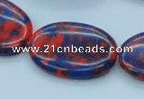 CTU234 16 inches 20*30mm oval imitation turquoise beads wholesale