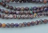 CTU238 16 inches 4mm round imitation turquoise beads wholesale