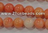 CTU2633 15.5 inches 8mm round synthetic turquoise beads
