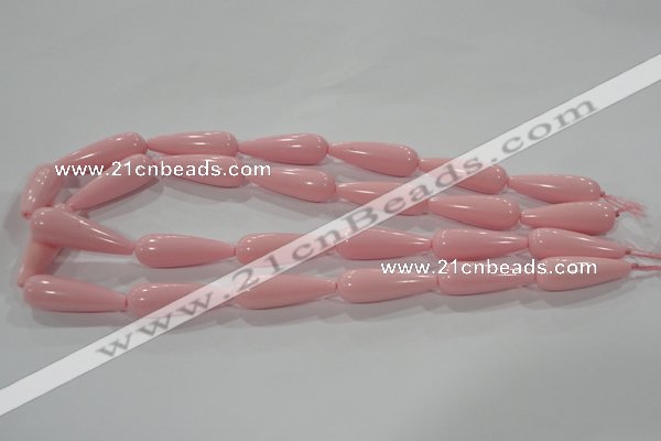 CTU2691 15.5 inches 10*30mm teardrop synthetic turquoise beads