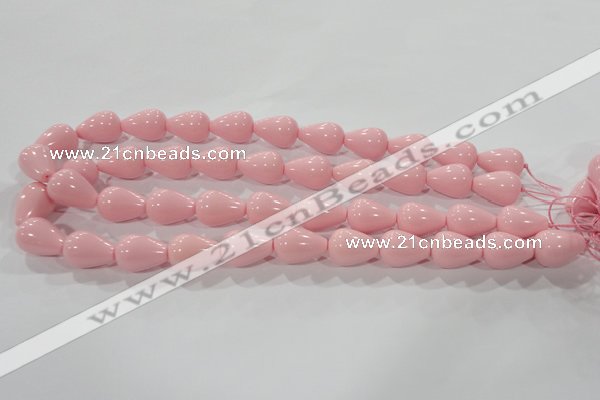 CTU2694 15.5 inches 13*18mm teardrop synthetic turquoise beads