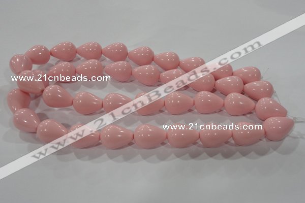CTU2696 15.5 inches 15*20mm teardrop synthetic turquoise beads