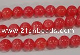 CTU2732 15.5 inches 8mm round synthetic turquoise beads