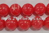 CTU2735 15.5 inches 14mm round synthetic turquoise beads