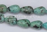CTU437 15.5 inches 10*15mm teardrop African turquoise beads wholesale