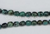 CTU438 15.5 inches 5*6mm nuggets African turquoise beads wholesale