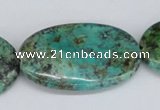 CTU468 15.5 inches 25*40mm oval African turquoise beads wholesale