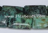CTU473 15.5 inches 18*25mm rectangle African turquoise beads wholesale