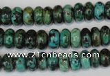 CTU484 15.5 inches 6*10mm rondelle African turquoise beads wholesale
