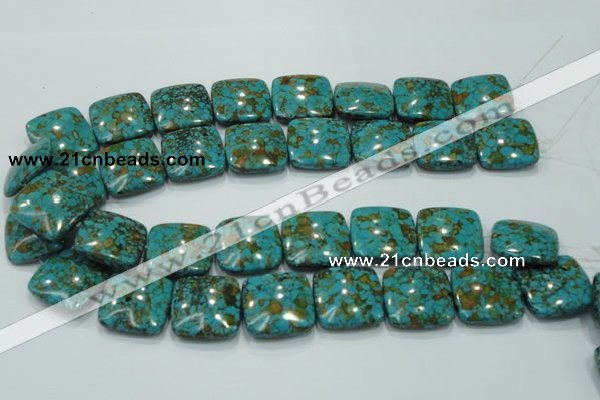 CTU633 15.5 inches 24*24mm square synthetic turquoise beads wholesale