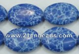 CTU678 15.5 inches 18*25mm oval synthetic turquoise beads wholesale