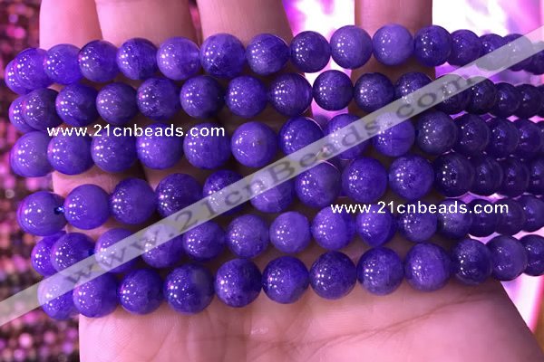 CTZ514 15.5 inches 7mm round natural tanzanite gemstone beads