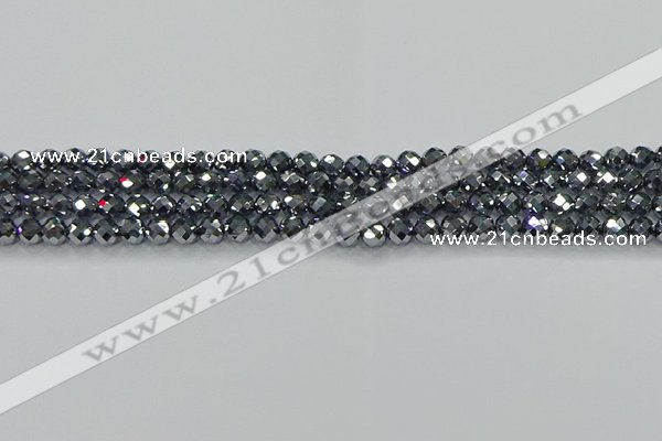 CTZ610 15.5 inches 4mm faceted round terahertz beads wholesale
