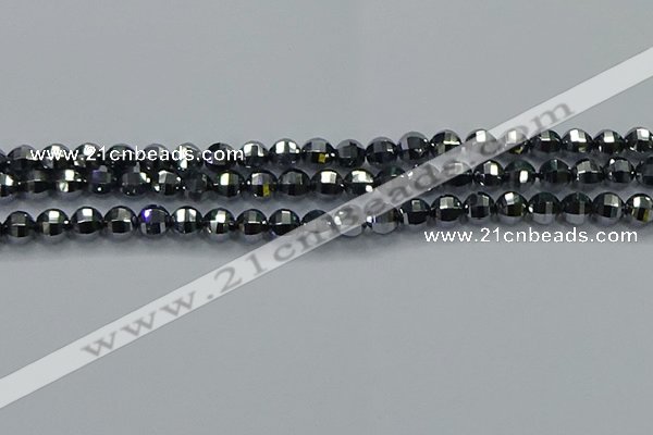 CTZ641 15.5 inches 6mm faceted round terahertz beads wholesale