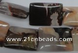 CUG156 15.5 inches 15*20mm rectangle australian unakite beads