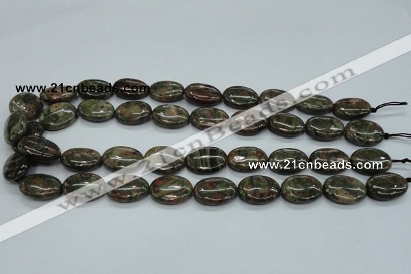 CUJ02 15.5 inches 15*20mm oval autumn jasper gemstone beads