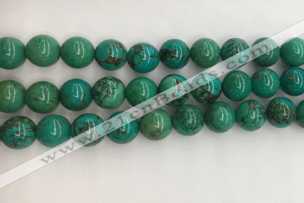 CWB873 15.5 inches 12mm round howlite turquoise beads wholesale