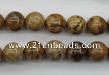 CWJ253 15.5 inches 10mm round wood jasper gemstone beads wholesale
