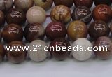 CWJ402 15.5 inches 8mm round wood jasper gemstone beads wholesale