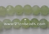CXJ103 15.5 inches 10mm faceted round New jade beads wholesale