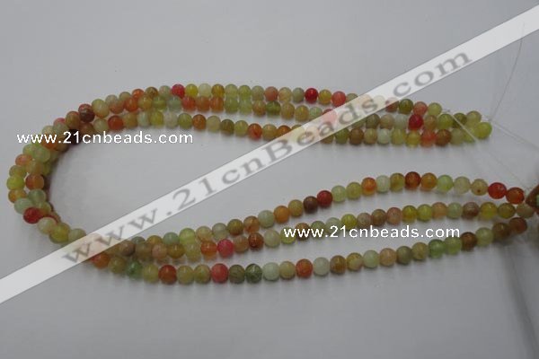 CXJ111 15.5 inches 6mm round dyed New jade beads wholesale