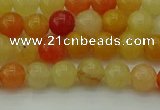 CYJ620 15.5 inches 4mm round yellow jade beads wholesale
