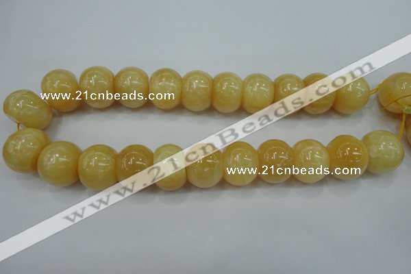 CYJ68 15.5 inches 18*25mm rondelle yellow jade beads wholesale