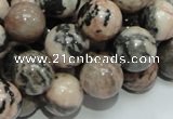 CZJ07 16 inches 14mm round zebra jasper gemstone beads Wholesale