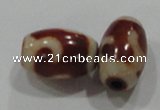 DZI05 5PCS 8*12mm oval loose Tibetan Agate Dzi Beads wholesale