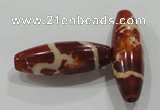 DZI104 10*30mm oval loose Tibetan Agate Dzi Beads wholesale