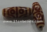 DZI128 14*35mm oval loose Tibetan Agate Dzi Beads wholesale