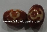 DZI15 3PCS 10*14mm oval loose Tibetan Agate Dzi Beads wholesale