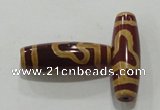 DZI185 5PCS 10*30mm oval loose Tibetan Agate Dzi Beads wholesale