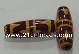 DZI190 5PCS 10*30mm oval loose Tibetan Agate Dzi Beads wholesale