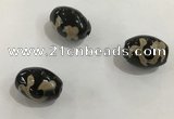 DZI340 10*14mm drum tibetan agate dzi beads wholesale