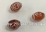 DZI377 10*14mm drum tibetan agate dzi beads wholesale