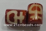 DZI43 2PCS 14*18mm column loose Tibetan Agate Dzi Beads wholesale